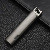 Metal Mini Windproof Tungsten Wire Ignition Jet Flame Turbo Butane Gas Torch Lighter Visible Gas Window Portable Cigar Lighters