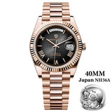 PAGANI DESIGN Men's Watches DD40 Gold White Luxury Automatic Watch Men TMI NH36A Date Week Mechanical Watches For Men 2026 New