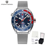 PAGANI DESIGN Classic Luxury Men Automatic Watch Sapphire Glass Mechanical Wristwatch Stainless Steel 100M Waterproof Watches