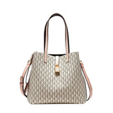 CH Premium Versatile Leather Crossbody Bag Ladies Large Capacity Daily Commuter Tote Bag Letter Print Design Ladies Fashion