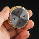 50MM Cigar Analog Hygrometer Humidor Small Electric Humidor for Cigars Humidity Tester Cigar Accessories Gold