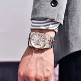 PAGANI DESIGN Modern Fashionable Men Automatic Mechanical Watch Avant-Garde Personality Stainless Steel Sapphire Luminous Reloj