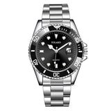 Fashion Watch Casual Clock Montre Homme Business Men Quartz Watch Calendar Green Water Wok Ghost Sport Men Wristwatch