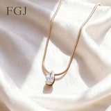 Custom Pendant Necklace Lab Diamond Pear Shape 7x9mm VS1 With IGI Fashion Design Sparkling for Wedding Engagement Jewelry Gifts
