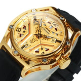 FORSINING Mechanical Watches for Men Sports Calendar Hollow Dial Luminous Automatic Movement Mens Watch Relogios Masculino