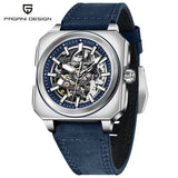 Pagani Design Top New 38mm Square Flywheel Luminous Hollow Dial 50m Waterproof Men's Mechanical Automatic Watch