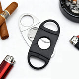 Classic Stainless Steel Cigar Cutter Sharp Manual Tool Premium Smoking Accessory Ideal Christmas Gift for Men
