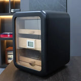 Large Capacity Cigar Humidor Storage 150pcs Luxury Cigar Humidor Box 3 Layers Portable Travel Puro Humidor Cigar Accessories