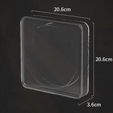Transparent Sealed Cigar Box Humidor with Shelf Large Capacity PET Storage Case for Premium Cigarettes