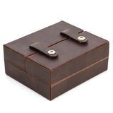 Genuine Leather Cigar Humidor with Hygrometer Humidifier Cowhide Cigar Moisturizing Case Box Portable Cigar Storage Case Box
