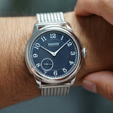 FARASUTE Retro Power Reserve 80 hours Machinery Wristwatch For Men St17 Manual Mechanical Watch Small Second Steel Bracelet