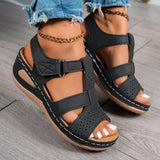 Summer Wedge Sandals for Women 2026 New Fashion Non Slip Beach Shoes Woman Lightweight Casual Platform Plus Size Sandals Women