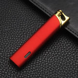 Metal Mini Windproof Tungsten Wire Ignition Jet Flame Turbo Butane Gas Torch Lighter Visible Gas Window Portable Cigar Lighters
