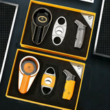 GALINER Puro Travel Ashtray Home Torch Jet Flame Cigar Lighter Smoking Accessories Tobacco Cigar Cutter Charuto Gadgets