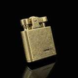 Creative Relief Compass Grinding Wheel Lighter, Retro Nostalgic Kowtow Machine, One-click Press Ignition, Men's Gadgets
