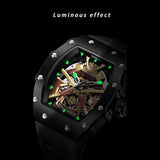 Reloj automático ONOLA para hombre, marca de lujo, moderno, luminoso, resistente al agua, mecánico, militar, deportivo, regalo