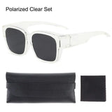 UV Protection That Can Be Worn over Other Glasses Square Shades Wrap Around Polarized Fit Over Glasses Sunglasses