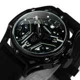 FORSINING Mechanical Watches for Men Sports Calendar Hollow Dial Luminous Automatic Movement Mens Watch Relogios Masculino