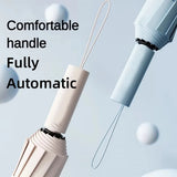 108cm/42.52in Top-quality 60-Bone Umbrella Men Rain Woman Windproof Large Sun Three floding Big Umbrella Outdoor Parapluie