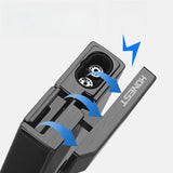 HONEST Metal Windproof Double Jet Blue Fire Inflatable Torch Lighter Visual Gas Window Cigar Diamond Cigar Lighters Smoking Tool