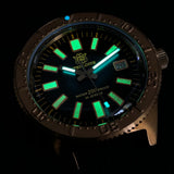 STEELDIVE Brand SD1962S 41.9mm Solid Bronze C3 Green Luminous Sapphire Glass NH35 Automtic 200M Waterproof Mens Dive Watch Reloj