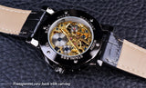T-Winner Fashion Classic Roma Watch Men Gold Skeleton Watches Men Mechanical Hand Wind Wristwatches Cheap Price Reloj Hombre