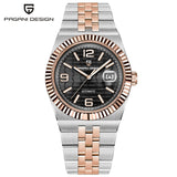 PAGANI DESIGN Modern Fashionable Men Automatic Mechanical Watch Avant-Garde Personality Stainless Steel Sapphire Luminous Reloj