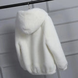 Spring Autumn and Winter 2023 New Korean Rex Rabbit Fur Imitation Fur Women's Coat Short Faux Mink Velvet Loose Plush Hooded