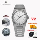 PAGANI DESIGN 2025 New Men's Sport Quartz Watches Ultra-Thin 7mm Series 222 Sapphire Stainless Steel Waterproof Watches for Man