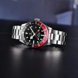 Reloj mecánico PAGANI DESIGN GMT para hombre 2025, nuevo reloj de pulsera automático de lujo para hombre, relojes deportivos de acero inoxidable.