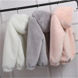 Spring Autumn and Winter 2023 New Korean Rex Rabbit Fur Imitation Fur Women's Coat Short Faux Mink Velvet Loose Plush Hooded