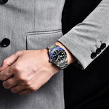 PAGANI DESIGN Premium Business Men's Mechanical Watch Luxury Formal Style Stainless Steel Sapphire Glass Calendar Luminous Clock