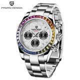 PAGANI DESIGN Men's Exclusive Quartz Watch Elite All-Match Style VK63 Luminous Waterproof Function Small Three-Pin Chronograph
