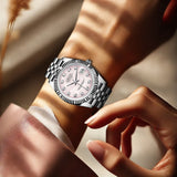 New Women Mechanical Watch Elegant Calendar Exquisite Small Dial Fashion Leisure Luxury Ladies Mechanical wrist watches