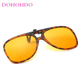 Men Polarized Flip Up Clip On Sunglasses Women Vintage Anti Glare Lens Pilot Sun Glasses Driving Night Vision Uv400 Gafas De Sol