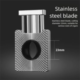 V-Cut Cigar Scissors | Spring-Loaded Metal Cigar Cutter | Portable & Sharp