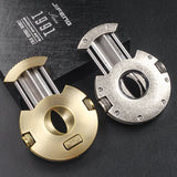 Round Cigar Cutter Knife Scissors Cigar Puncher V Cut Cigar Scissors Clipper Cigar Cutter Cigar Knife Guillotine With Gift Box