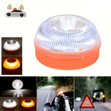 1/2pc Magnetic Flashinúg Yellow Emergency Lamp Safety Alert Light need AAA Battery Power for Outdoor Camping Road Safety Light