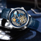 Men Mechanical Watch Genuine Tourbillon Watches Fully Automatic Luxury Brands Waterproof Fashion Skeleton Man Watch Reloj Hombre