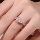 Provence Pink Diamond Ring 10KGold Asscher cut IGI Lab Grown Diamonds Rings for Women Luxury wedding bands Personalized Custom