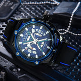FORSINING Mechanical Watches for Men Sports Calendar Hollow Dial Luminous Automatic Movement Mens Watch Relogios Masculino