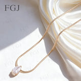 Custom Pendant Necklace Lab Diamond Pear Shape 7x9mm VS1 With IGI Fashion Design Sparkling for Wedding Engagement Jewelry Gifts