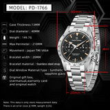 2026 New PAGANI DESIGN Retro Mens Watches Moon Quartz Watch For Men Speed Sports Chronograph AR Sapphire VK64 Clock Reloj Hombre