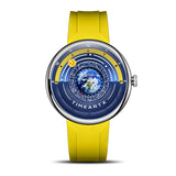 TIMEARTX 2026 New Men's Sports Watch Unique Earth Pointer Design Silicone Strap Waterproof High Quality Watch