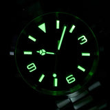 Baltany 39Mm Explorer NH38 Luxury Men's Gift Automatic Mechanical Watch Sapphire Stainless Steel Waterproof 20Bar Night Light C3