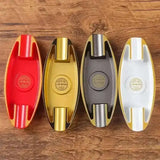 Jifeng Cigar Ashtrays Luxury Cigar Accessories Melamine Resin Portable Lightweight Ash Tray with 2 Slots for Cigar Smoking