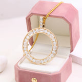 Provence jewelry 10K/14K gold memento coin pendant emerald cut lab diamond round pendant birthday Anniversary gift for boyfriend