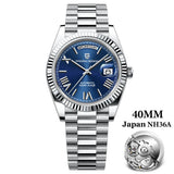 PAGANI DESIGN Men's Watches DD40 Gold White Luxury Automatic Watch Men TMI NH36A Date Week Mechanical Watches For Men 2026 New