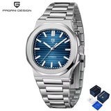 PAGANI DESIGN Modern Retro Men Mechanical Watch Famous Precious Stainless Steel Sapphire Glass Mirror Luminous 100m Diving Watch
