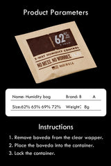 10PCS Made in CHINA Cigar Humidor Bags 72 65 69% Tobacco 8g Humidification Pack Cigar Moisturizing Bag